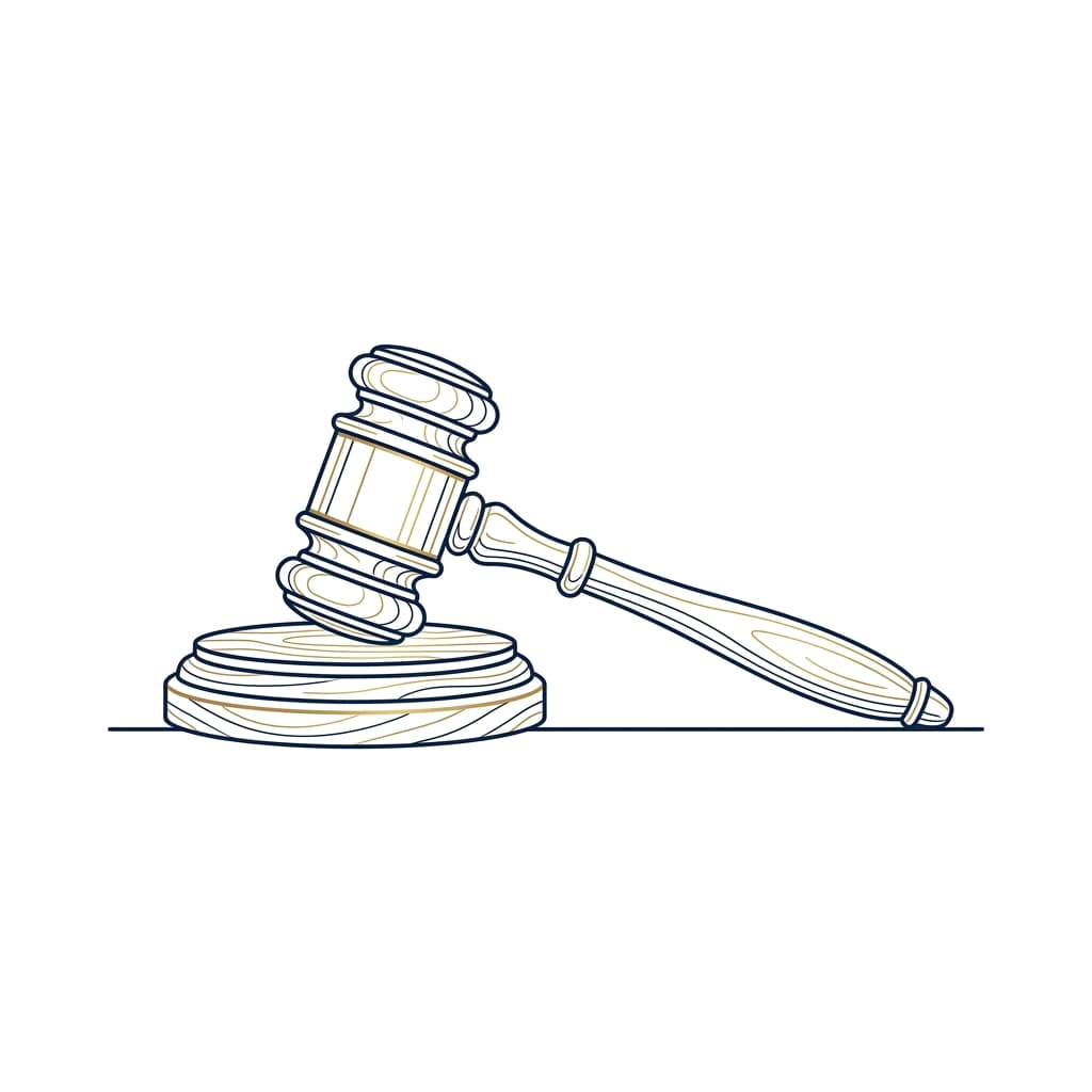 Wooden Gavel Decoration